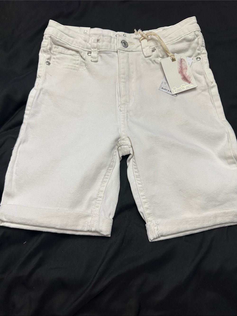 Jessica Simpson White Men's Denim Shorts